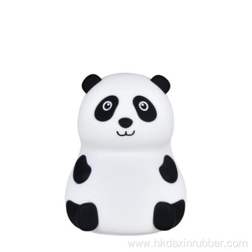 Panda Cartoon Silicone LED Baby Night Lamp